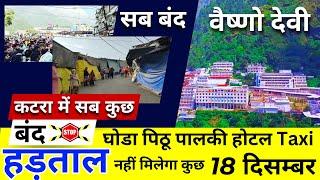 कटरा हुआ बंद | नहीं मिलेगा कुछ | Vaishno Devi Latest News | Vaishno Devi Yatra full Details