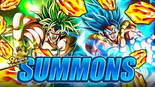 WHAT IS THIS LUCK GLOBAL 9TH ANNIVERSARY BROLY AND GOGETA PART 1 SUMMONS! (Dokkan Battle)