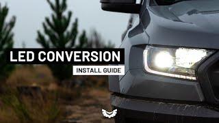 How to install STEDI LED headlight Conversion kit. Copper Head Instructions