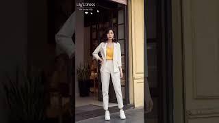 Formal Blazer outfit for women #ytshort #style #youtubefeed #formaldressforgirls