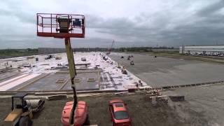 Construction site aerial filming drone services