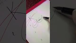 How to sign the letter  K ? #signature #signatureideas #names #calligraphy