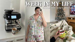 weekly vlog: first week with our new puppy (!!!) work events + balancing it all 