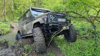 #OFFROAD через весенний ручей, это Вам не по лесным дорожкам