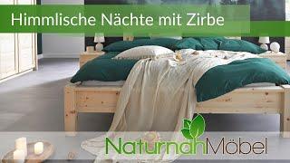 Harmonisches Zirbenholz Schlafzimmer BALANCE | Naturnah Möbel