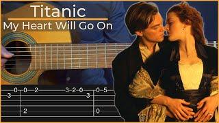 Titanic - My Heart Will Go On (Simple Guitar Tab)