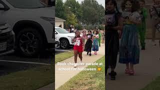 Halloween book character parade at school  #halloween2024 #bookcharacters #usateluguvlogs