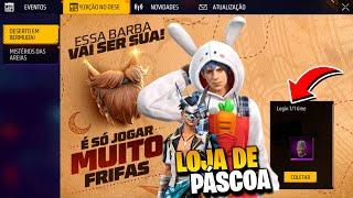 MUDOU? NOVA LOJA MISTERIOSA DE PÁSCOA 2025, BARBINHA GRÁTIS E CALENDÁRIO - NOVIDADES FREE FIRE