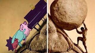 смешарики сизиф мем.  sisyphus meme