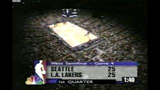 NBA On NBC - Sonics @ Lakers 1998 WCSF Game 4