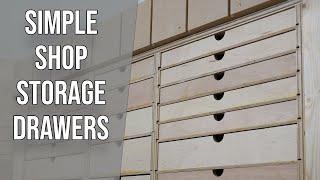 How to Build Simple Shop Storage Drawers