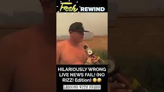 HILARIOUSLY WRONG LIVE NEWS FAIL!  (NO RIZZ! Edition) FRESH REWIND #funny #fail #comedy