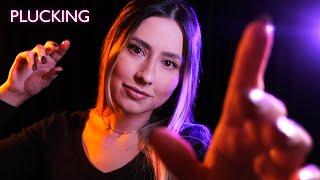 ASMR PLUCKING and pulling negative energy 1 hour of hand movements and dark background. ASMR sleep