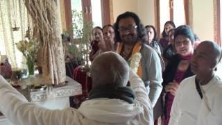 Pran Krishna Das Babaji and Prem Gopal Goswami in Delhi.March 2014.