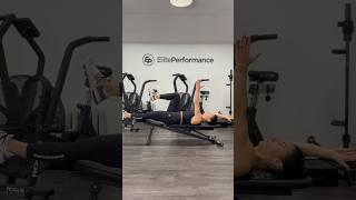 Deadbug Unilateral on Bench #shorts #workoutshorts #coreexercise #coreworkout #abs