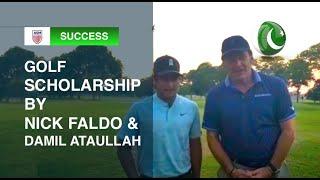 Sir Nick Faldo gives a recommendation to ASM Athlete from Pakistan