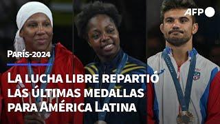 Colombia, Cuba y Puerto Rico ganan medallas en el cierre de la lucha libre de París-2024 | AFP