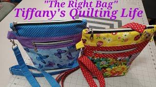 Free Full Length Verbal/Visual Cross Body Bag Tutorial "The Right Bag"