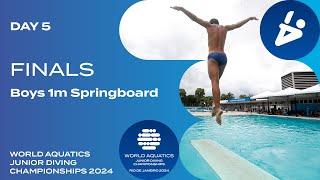 Boys 1m Springboard | Day 5 | Finals | World Aquatics Junior Diving Championships 2024