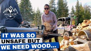 "Chopping Wood, Safety Sally, and Musical Vibes | AnchorDownHomestead"