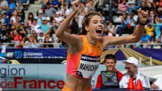 Yaroslava Mahuchikh breaks 37-YEAR-OLD World Record in high jump | Diamond League Paris | NBC Sports