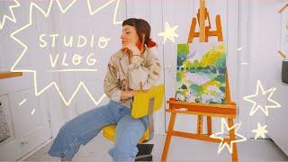 APRIL STUDIO VLOG ︎ MAKING ART + SHOP UPDATE