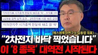 2차전지 주가 바닥 찍었습니다. 이 '8종목' 대역전 시작됩니다. ( 김동엽 대표 2부 )