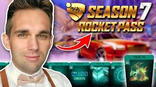 THE *NEW* SEASON 7 ROCKET PASS IS FINALLY HERE! (Rocket League Season 7 Item Showcase)