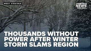 Thousands without power in West Virginia, Kentucky amid winter storm