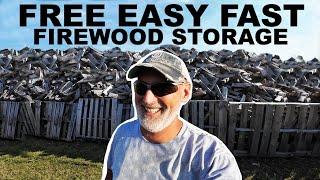 FIREWOOD STORAGE... FAST FREE EASY CONSTRUCTION!