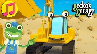 The Excavator Song | Gecko's Garage | Construction Truck Songs For Children