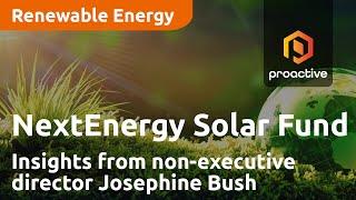 NextEnergy Solar Fund’s ESG Vision: Insights from non-executive director Josephine Bush