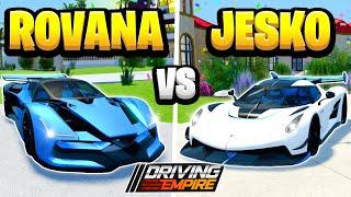 Koenigsegg Jesko VS Rovana Racer In Driving Empire!