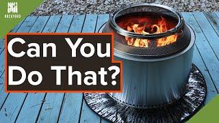 Can You Put a Solo Stove on a Wood Deck?