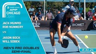 2024 Zimmer Biomet APP Chicago Open I Munro/Nunnery vs. Bock/Sobek | Men's Doubles Semi-Finals