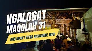 LOGATAN KITAB NAHSHOIHUL IBAD MAQOLAH 31 | ustadz hadad abdussalam