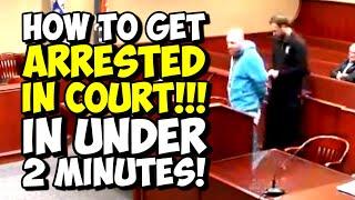 DISRESPECTFUL Defendant Calls Out Judge By FIRST NAME And GETS ARRESTED In Court!!!