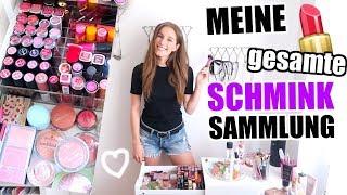 Meine komplette SCHMINKSAMMLUNG 2018 - Ich zeige auch alles!  BarbaraSofie