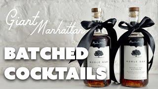 How to Batch Cocktails for a Crowd | BLACK MANHATTANS