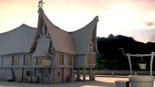 3D Fastfood restaurant Time lapse