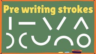 Learn Strokes and Curves to kids | Learn to write Alphabet easily and quickly | Basic Strokes Lesson