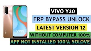 Vivo y20 frp bypass Android 12 without computer 100% working App Not Installed 100% Solove