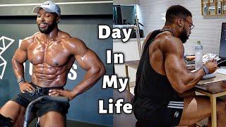 A DAY IN MY LIFE | Gym workout, what i eat in a day & Work