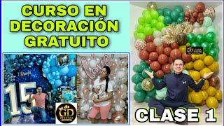 CURSO DECORACION EN GLOBOS PARA PRINCIPIANTES - GRATUITO / tendencias 2021 - CLASE 1