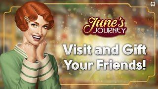 How to Visit and Gift Friends … and Boost your Game Too! | June's Journey Gameplay Guide