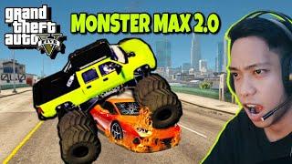 I destroy ALL CARS and LAMBORGHINI using MONSTER MAX in GTA 5