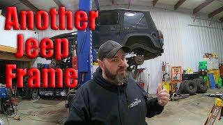 The BEACH JEEP Wrangler frame repair!