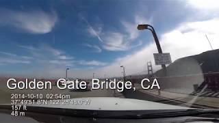 Driving Across Golden Gate Bridge Daytime