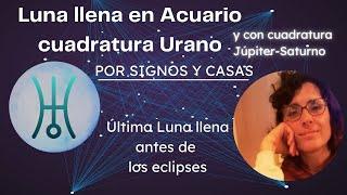 Luna llena en Acuario POR SIGNOS Y CASAS - 19 agosto 2024 - La ruta a tu libertad