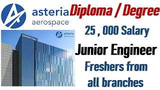 Asteria aerospace jobs | junior engineer jobs | mechanical jobs | electrical engineering jobs